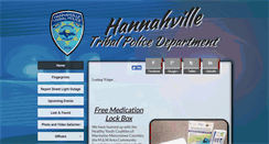 Desktop Screenshot of hannahvillepolicedepartment.com